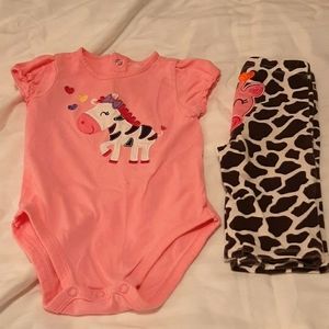Jumping beans outfit Toddler girls 3/6mo.